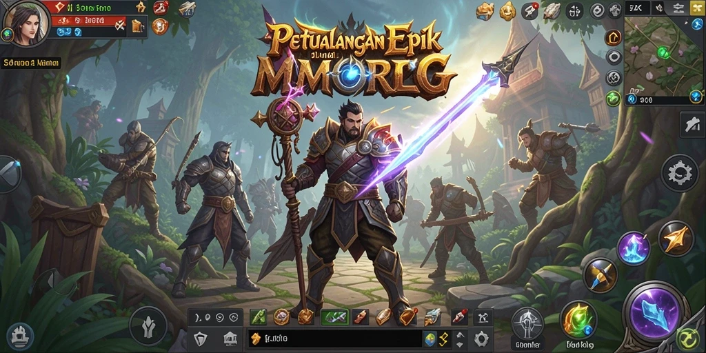 Tampilan gameplay menarik dari 5ZK dalam dunia MMORPG.