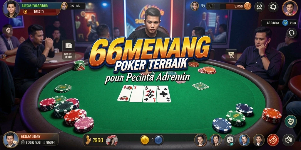 Tangkapan layar gameplay seru di 66MENANG, tunjukkan aksi Poker yang mendebarkan.