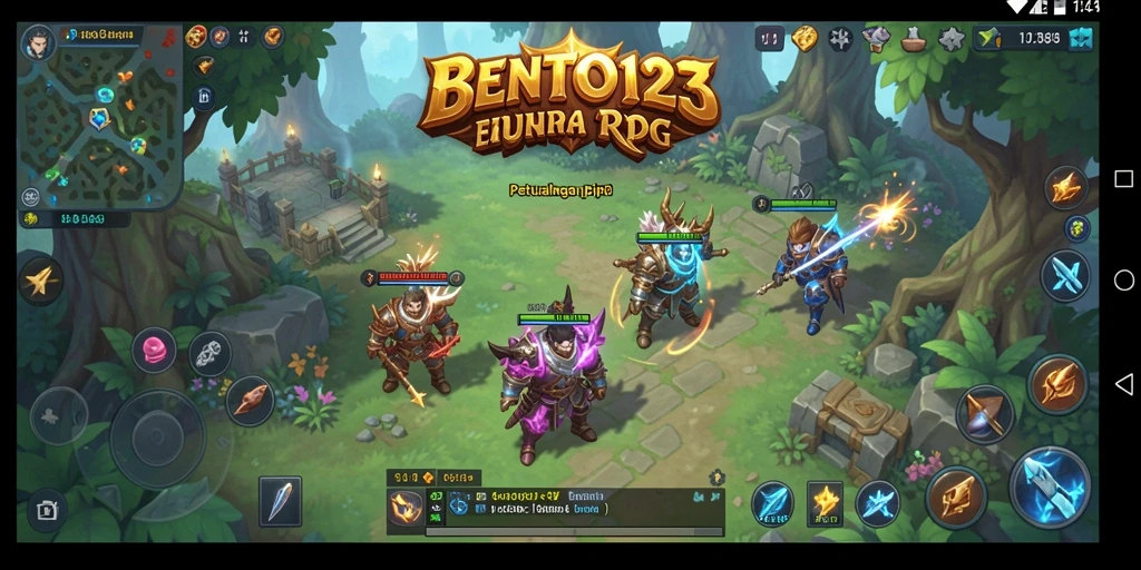 Tampilan gameplay seru di dunia BENTO123 yang penuh petualangan.