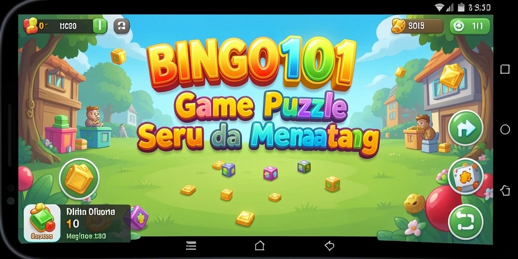 Tampilan gameplay BINGO101 yang menggugah selera untuk puzzle.