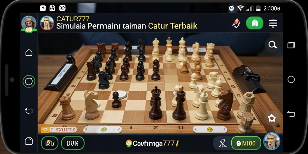 Screenshot gameplay CATUR777 menampilkan pengalaman bermain catur yang menarik.