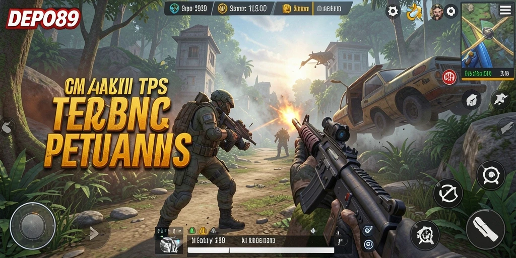 Tangkapan layar DEPO89 menampilkan aksi seru dalam gameplay TPS.