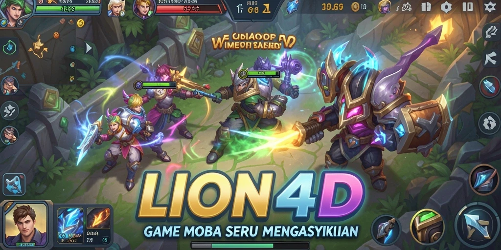Tampilan seru dari gameplay LION4D dalam aksi.