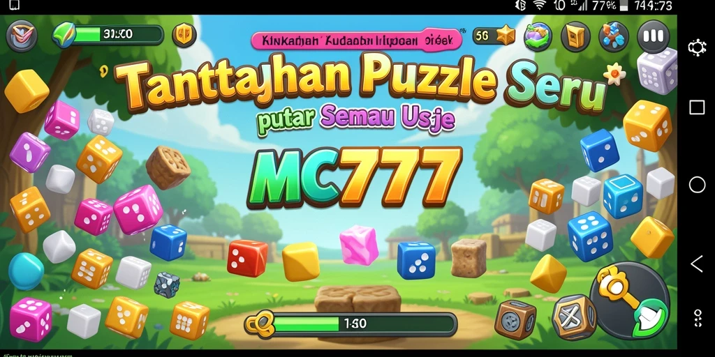Tampilan gameplay seru di MC777 dengan berbagai tantangan Puzzle.