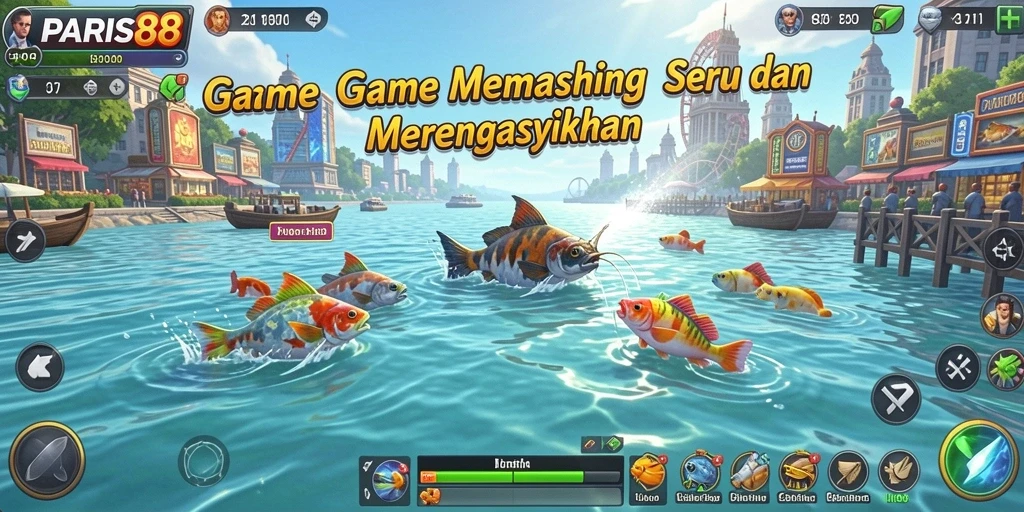 Gameplay menarik dari PARIS88 dengan berbagai gaya memancing.