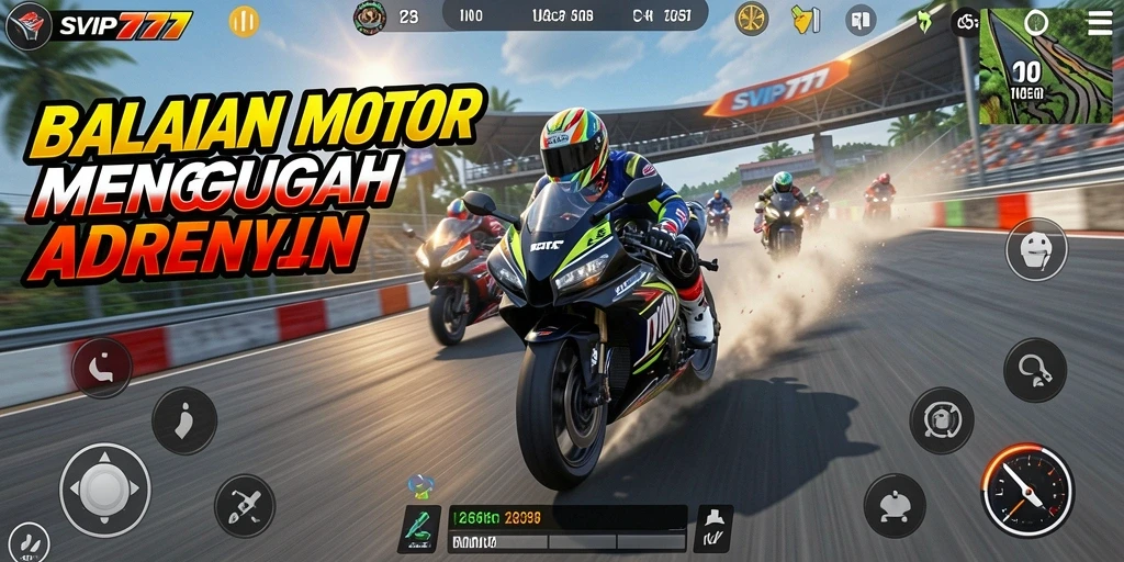 Menampilkan gameplay seru balapan motor di SVIP777.