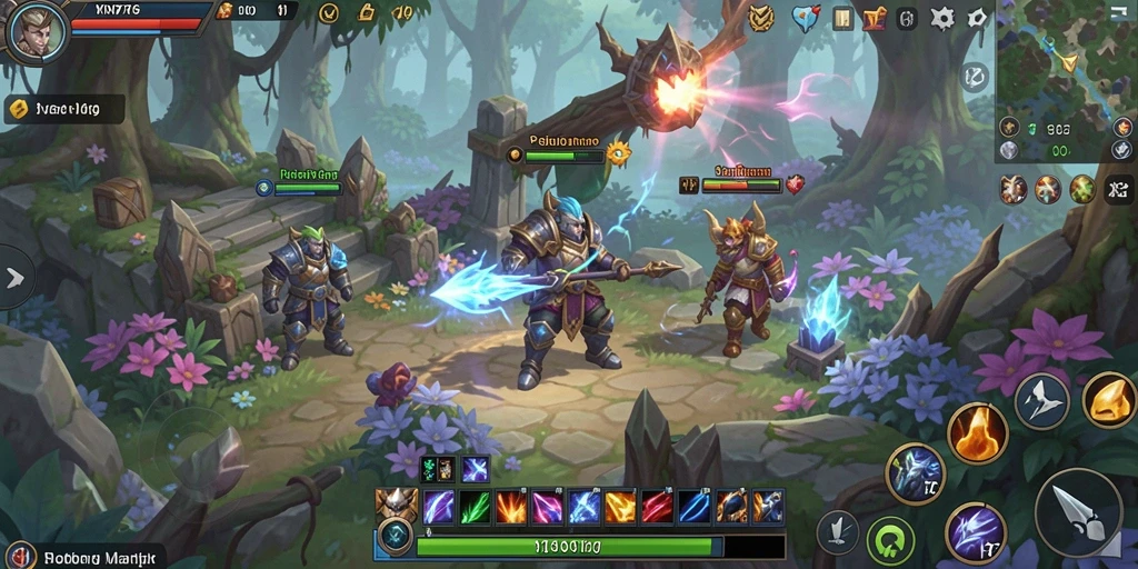 Screenshot YN777 menunjukkan aksi pertempuran seru dalam dunia MMORPG.